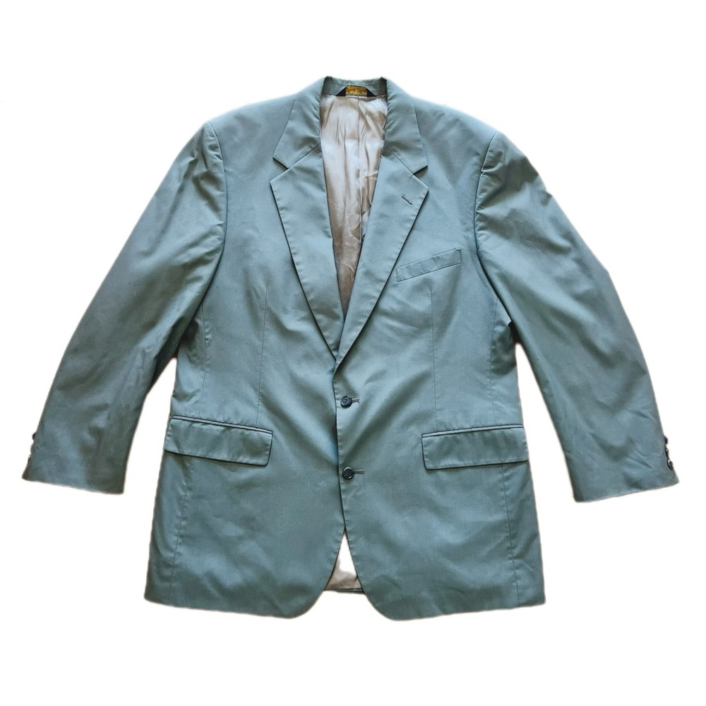 Brooks Brothers Suit Jacket Men's 45 L Gray Wool Blazer Sport Coat